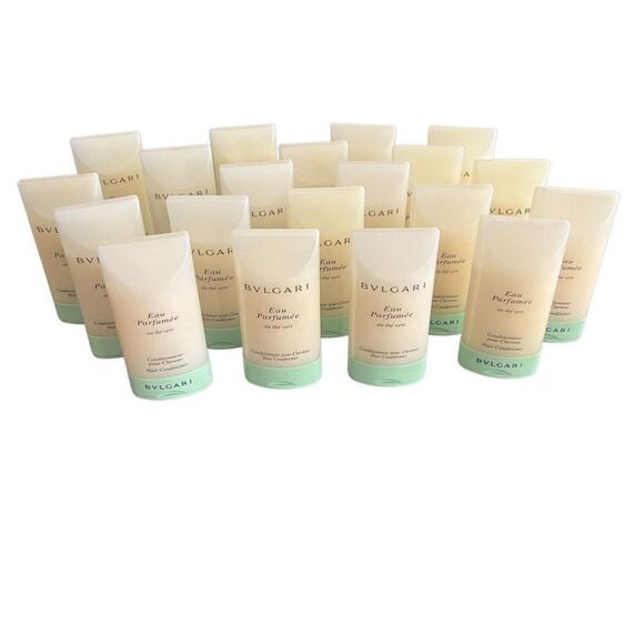 Lot of 20 BVLGARI EAU PARFUMÉE AU THE VERT 75ML HAIR CONDITIONER Total 1.5Liters - Picture 1 of 7